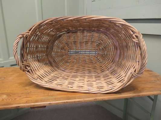 French Antique Market Basket, 1920 for sale at Pamono