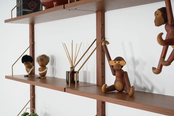 Danish Teak Modular Shelving Unit, Denmark, 1970s for sale at Pamono