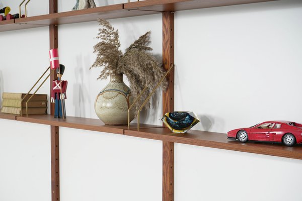 Danish Teak Modular Shelving Unit, Denmark, 1970s for sale at Pamono
