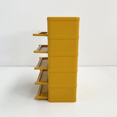 Red Model 4964 Chest of Drawers by Olaf von Bohr for Kartell