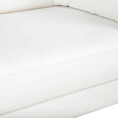 4000 Two-Seater Leather Sofa in Cream White from Rolf Benz, Set of