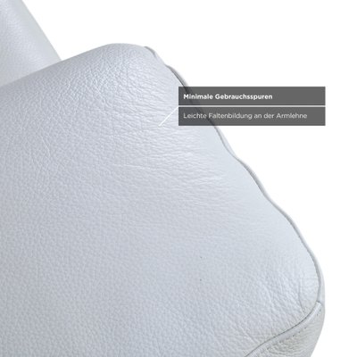 4000 Two-Seater Leather Sofa in Cream White from Rolf Benz, Set of