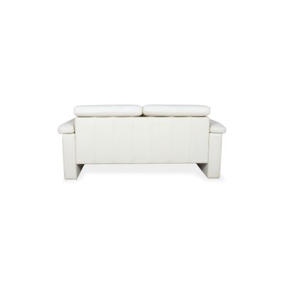 4000 Two-Seater Leather Sofa in Cream White from Rolf Benz, Set of