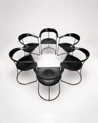 Vintage Canasta Chairs by Arrben Italia, 1980s, Set of 6 for sale