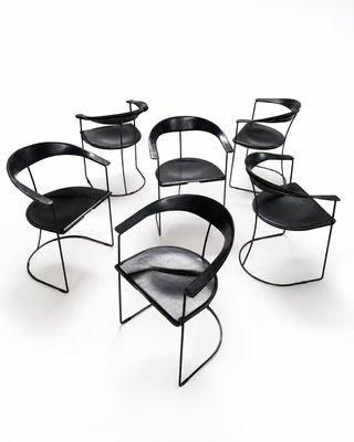 Vintage Canasta Chairs by Arrben Italia, 1980s, Set of 6 for sale