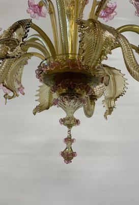Chandelier in Murano Glass attributed to the Cesare Toso Company