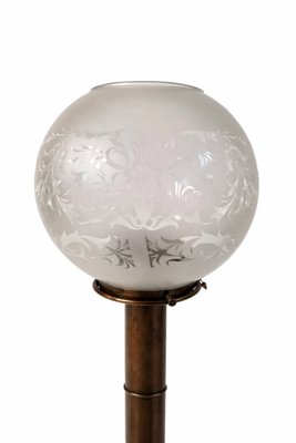 Art Deco Brass and Glass Nautical Candleholder Lamps by DHR Den Haan Rotterdam, 1920s, Set of 2 — view 3