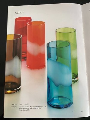 Vintage Space Age Murano Glass Mou Vase from Carlo Nason, 2000s — view 7