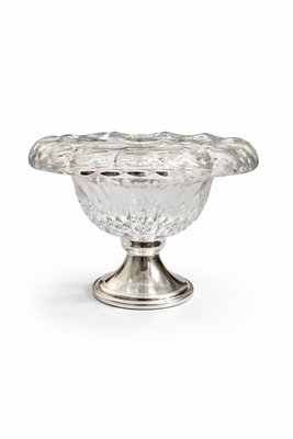 Mid-Century Modern Crystal and Silver Centrepiece by C.J. Stok, 1950 — view 1