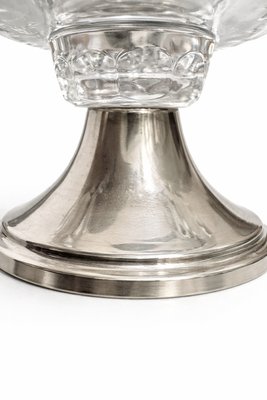 Mid-Century Modern Crystal and Silver Centrepiece by C.J. Stok, 1950 — view 6