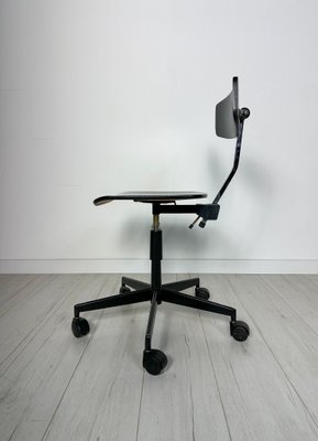 Vintage Black Architect Desk Chair by Jørgen Rasmussen for Labofa