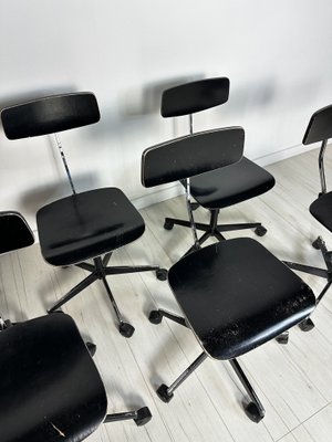 Vintage Black Architect Desk Chair by Jørgen Rasmussen for Labofa