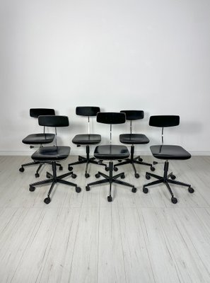 Vintage Black Architect Desk Chair by Jørgen Rasmussen for Labofa