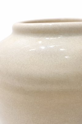 Art Deco Beige Ceramic Vase by Pieter Groeneveldt, 1930 — view 5
