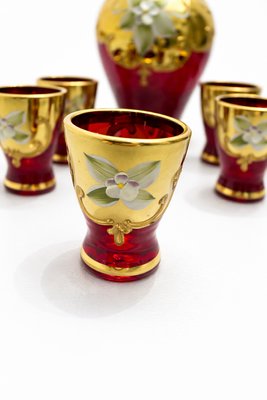 Vintage Murano Glass Liquor Service, 1980s, Set of 7 — view 4