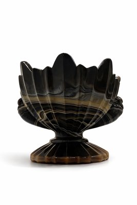 Art Deco Lithyaline Glass Centrepiece Bowl from STS Abel Zagreb, 1930s — view 5