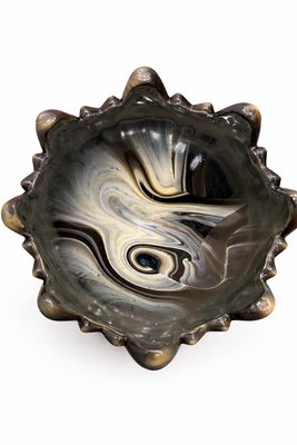 Art Deco Lithyaline Glass Centrepiece Bowl from STS Abel Zagreb, 1930s — view 4
