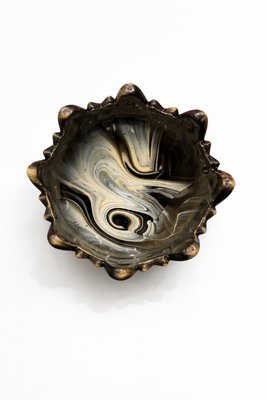 Art Deco Lithyaline Glass Centrepiece Bowl from STS Abel Zagreb, 1930s — view 6