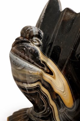 Art Deco Lithyaline Glass Centrepiece Bowl from STS Abel Zagreb, 1930s — view 3