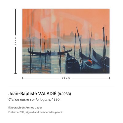 Jean-Baptiste Valadié, Mother-of-Pearl Sky over the Lagoon, 1990