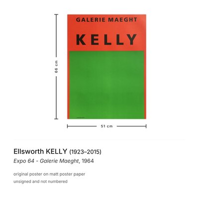 Expo 64 Galerie Maeght Poster from Ellsworth Kelly, 1964 for sale