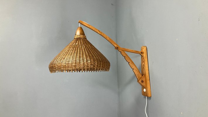 IKEA イェルローサ　北欧／ミッドセンチュリー／ポストモダン／廃盤 Mid-Century Adjustable Wall Lamp attributed to Pokrok Zilina, 1962