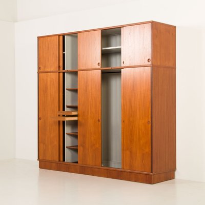 Large Wardrobe in Teak by Melvin Mikkelsen, Denmark, 1960s for