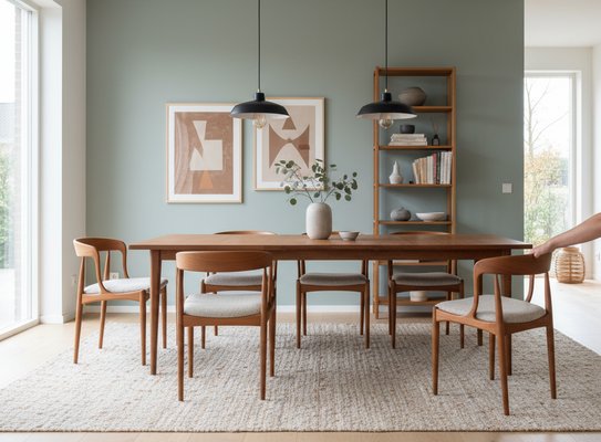 Vintage Model 16 Chairs in Teak by Johannes Andersen for Uldum