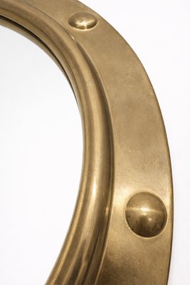 Peerage England Brass Porthole Mirror, 1950 — view 4