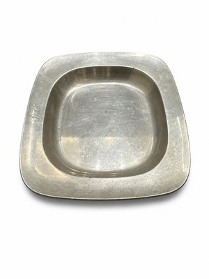 Vintage Danish Pewter Square Tray by Just Andersen, 1940 — view 3