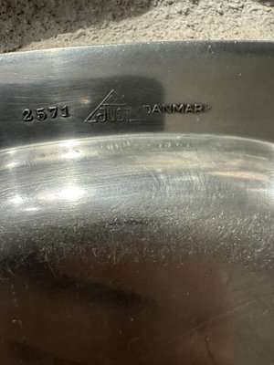 Vintage Danish Pewter Square Tray by Just Andersen, 1940 — view 5