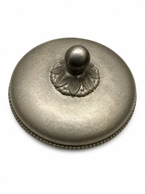 Art Deco MT Metal Alloy Circular Box by Just Andersen for Gab, 1930s — view 4