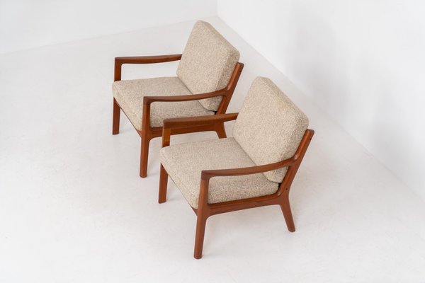 【ホセ】France & Son セネターチェア　オットマン Senator Easy Chairs by Ole Wanscher for France & Son, Set of 2 for