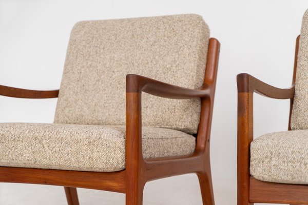 Senator Easy Chairs by Ole Wanscher for France & Son, Set of 2 for