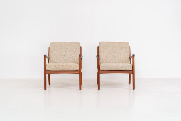 Senator Easy Chairs by Ole Wanscher for France & Son, Set of 2 for