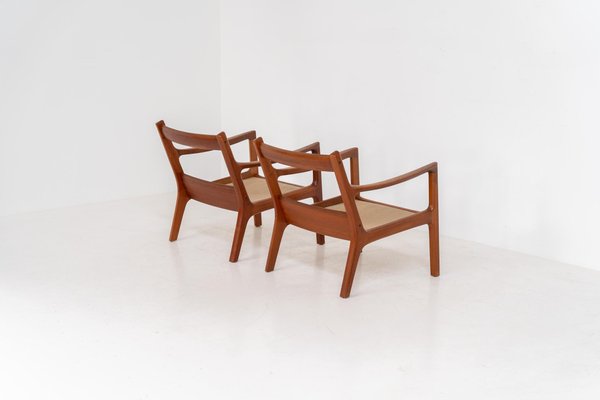 Senator Easy Chairs by Ole Wanscher for France & Son, Set of 2 for