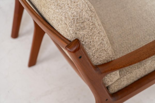 Senator Easy Chairs by Ole Wanscher for France & Son, Set of 2 for