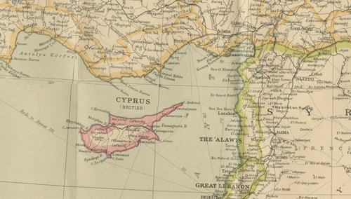 Philips Imperial Map of Turkey with Syria and Iraq and