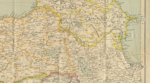 Philips Imperial Map of Turkey with Syria and Iraq and