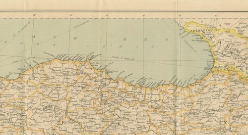 洋書 Philips' Imperial Maps - Turkey Philips Imperial Map of Turkey with Syria and Iraq and