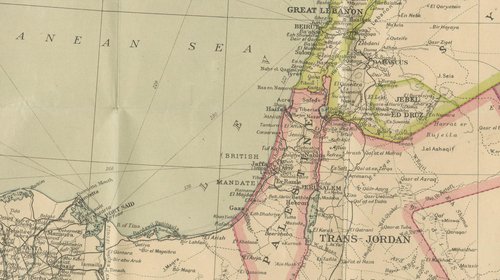 Philips Imperial Map of Turkey with Syria and Iraq and