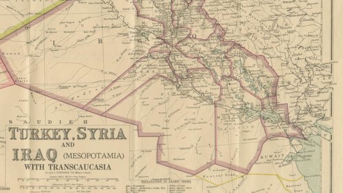 洋書 Philips' Imperial Maps - Turkey Philips Imperial Map of Turkey with Syria and Iraq and