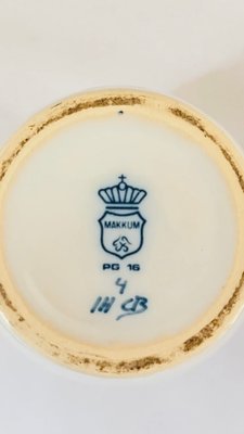 Antique Royal Tichelaar Mini Makkum Lamp from Royal Delft for sale