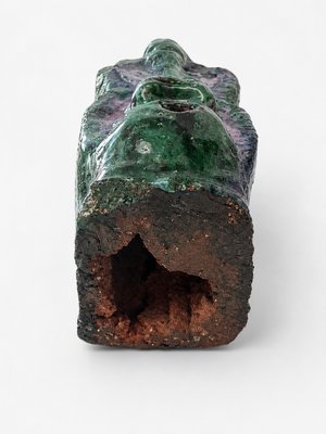 French Brutalist Ceramic Totem Sculpture, 1970s — view 3