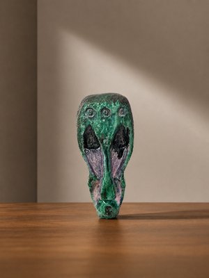French Brutalist Ceramic Totem Sculpture, 1970s — view 4