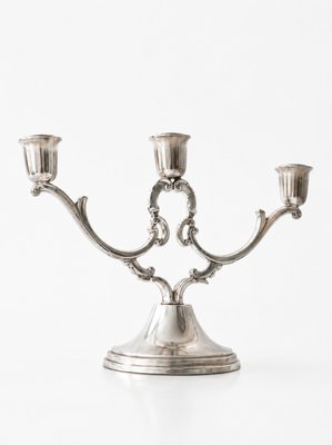 Swedish Grace K8 3-Arm Candelabra in Pewter from Svenskt Tenn, 1936 — view 6