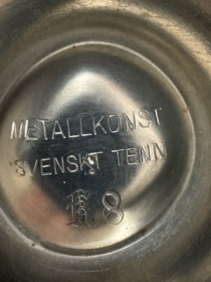 Swedish Grace K8 3-Arm Candelabra in Pewter from Svenskt Tenn, 1936 — view 3