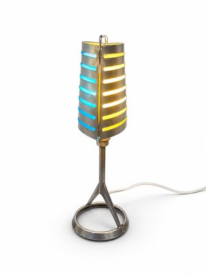 Cleto Bicolore Table Lamp by Roberto Favaretto for Lucente, 1980s — view 1