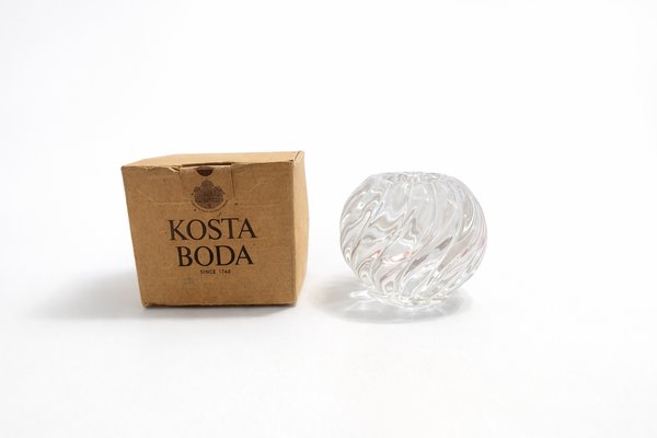 Vintage Scandinavian Crystal Candleholder from Kosta Boda, 1980s — view 3