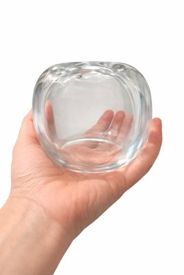 Vintage Crystal Stella Polaris Vase by Vicke Lindstrand for Orrefors, 1970s — view 5